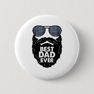 Bester Vater je Bart bärtige Vater Sonnenbrille sc Button