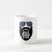 Bester Vater je Bart bärtige Vater Sonnenbrille sc Kaffeetasse (Mittel)