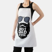 Bester Vater je Bart bärtige Vater Sonnenbrille sc Schürze (InSitu)