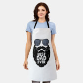 Bester Vater je Bart bärtige Vater Sonnenbrille sc Schürze (Getragen)
