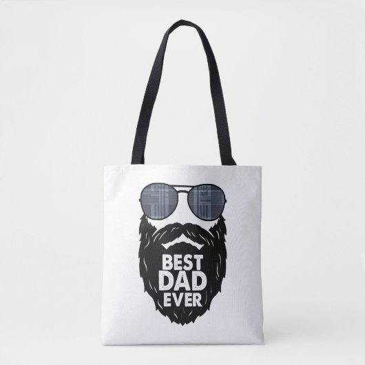 Bester Vater je Bart bärtige Vater Sonnenbrille sc Tasche (Vorderseite)