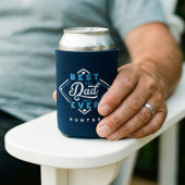 Bester Vater je Baseball Diamant Name und Monogram Dosenkühler