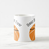 Bester Vater je Basketball gestörter Text Kaffeetasse (Mittel)