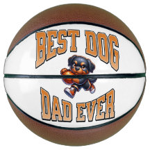 Bester Vater je - Basketball Pup Geschenkdesign