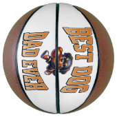 Bester Vater je - Basketball Pup Geschenkdesign (Vertikal)