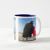 Bester Vater je! Benutzerdefinierte 2 horizontale  Zweifarbige Tasse (VorderseiteRechts)