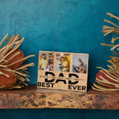 Bester Vater je benutzerdefinierte Familie 3 FotoC Fotoplatte (Seite)