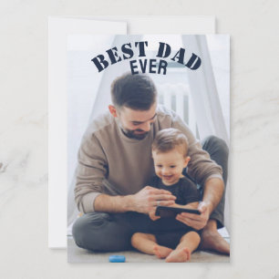 Bester Vater je benutzerdefinierte Foto-Collage Er Feiertagskarte