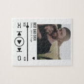 Bester Vater je benutzerdefinierte Foto-Song-Playl Puzzle (Horizontal)