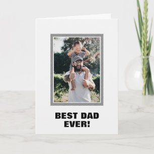Bester Vater je benutzerdefinierte Foto Vatertagsk Karte