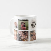 Bester VATER je benutzerdefinierte Gold Multi-Foto Kaffeetasse (Vorderseite Links)