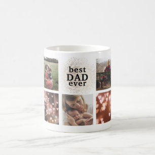 Bester VATER je benutzerdefinierte Gold Multi-Foto Kaffeetasse