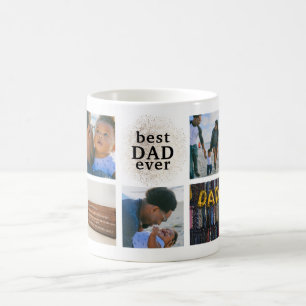 Bester VATER je benutzerdefinierte Gold Multi-Foto Kaffeetasse