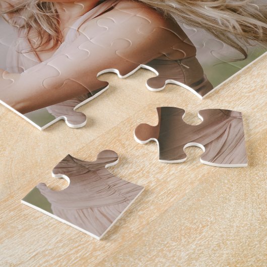 Bester Vater je | Benutzerdefinierte Message & Kid Puzzle (Seite)