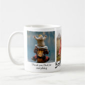 Bester Vater je benutzerdefinierten 3-Fotolage und Kaffeetasse (Links)