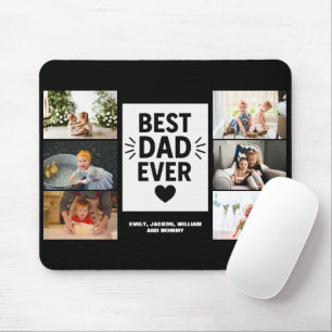 Bester Vater je benutzerdefinierten 6-FotoCollage Mousepad