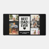 Bester Vater je benutzerdefinierten 6-FotoCollage Schreibtischunterlage (Vorderseite)