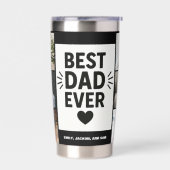 Bester Vater je benutzerdefinierten 6-FotoCollage Thermobecher (Links)