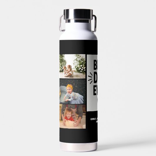 Bester Vater je benutzerdefinierten 6-FotoCollage Trinkflasche (Vorne)