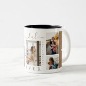 Bester Vater je benutzerdefinierten 6-FotoCollage Zweifarbige Tasse (VorderseiteRechts)