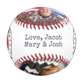 Bester Vater je benutzerdefinierten Foto Baseball (Rückseite)