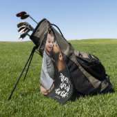 Bester Vater je benutzerdefinierten Foto Vatertag Golfhandtuch (Gras)