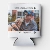 Bester Vater je benutzerdefinierten Pet-Foto Name  Dosenkühler (Vorderseite)