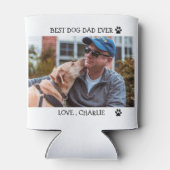Bester Vater je benutzerdefinierten Pet-Foto Name  Dosenkühler (Rückseite)