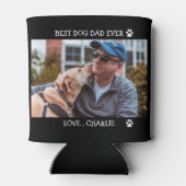 Bester Vater je benutzerdefinierten Pet-Foto Name Dosenkühler (Rückseite)