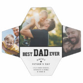 Bester Vater je benutzerdefinierter 3-Farb-Foto-Ta Fußball (Flach)