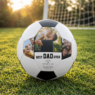 Bester Vater je benutzerdefinierter 3-Farb-Foto-Ta Fußball