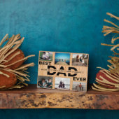 Bester Vater je benutzerdefinierter Familiensammlu Fotoplatte (Seite)