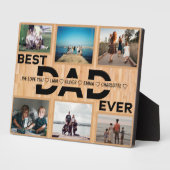 Bester Vater je benutzerdefinierter Familiensammlu Fotoplatte (Seite)