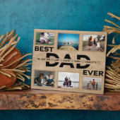 Bester Vater je benutzerdefinierter Familiensammlu Fotoplatte (Seite)