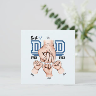 Bester Vater je benutzerdefinierter Faustschlag -
