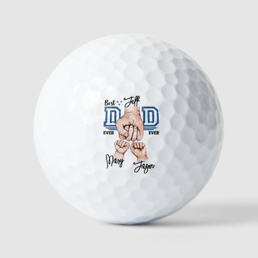 Bester Vater je benutzerdefinierter Faustschlag - Golfball (Vorderseite)