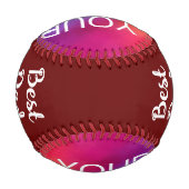 Bester Vater je benutzerdefinierter Vorlage Image- Baseball (Rückseite)
