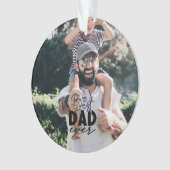 Bester Vater je benutzerdefiniertes 2-Foto-Doppels Ornament (Vorderseite)