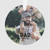 Bester Vater je benutzerdefiniertes 2-Foto-Doppels Ornament (Vorderseite)
