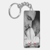 Bester Vater je benutzerdefiniertes 2-Foto Schlüsselanhänger (Vorderseite links)