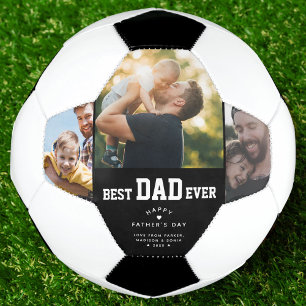 Bester Vater je benutzerdefiniertes 3-Foto-Vathedo Fußball
