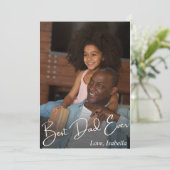 Bester Vater je benutzerdefiniertes Foto Ankündigung (Stehend Vorderseite)