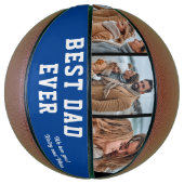 Bester Vater je benutzerdefiniertes Foto Basketball (Vertikal)