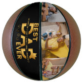 Bester Vater je benutzerdefiniertes Foto der Famil Basketball (Vertikal)