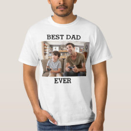 Bester Vater je benutzerdefiniertes Foto Erstellen T-Shirt