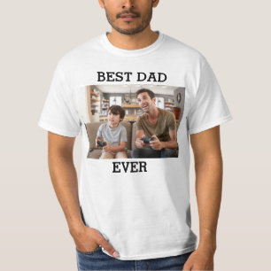 Bester Vater je benutzerdefiniertes Foto Erstellen T-Shirt