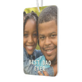 Bester Vater je benutzerdefiniertes Foto Geburtsta Autolufterfrischer (Links)