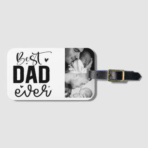 Bester Vater je benutzerdefiniertes Foto Gepäckanhänger