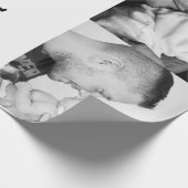 Bester Vater je benutzerdefiniertes Foto Geschenkpapier (Ecke)