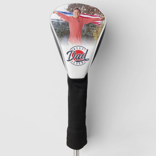 Bester Vater je benutzerdefiniertes Foto Golf Headcover (Vorderseite)